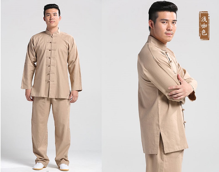 Tai Chi Clothing Set Casual Style White Detail image